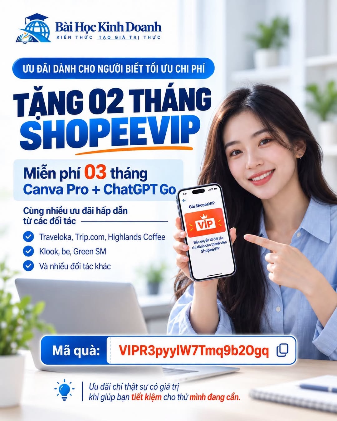 Thông tin quyền lợi người dùng có thể nhận khi kích hoạt ShopeeVIP